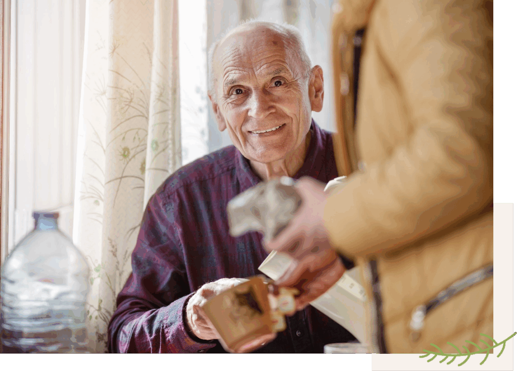 Senior Man Receiving Care