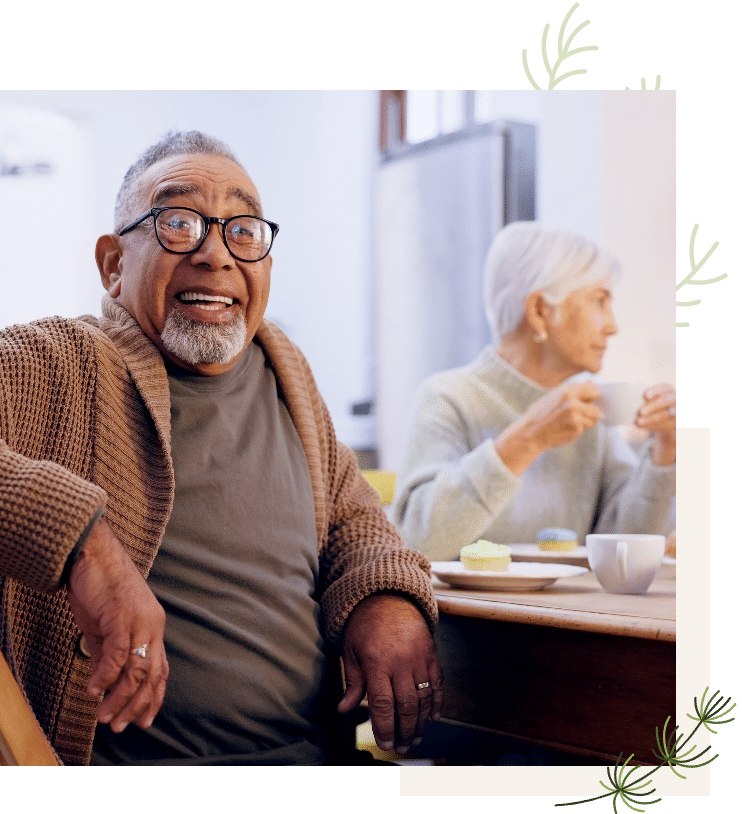 Senior Man having Coffee